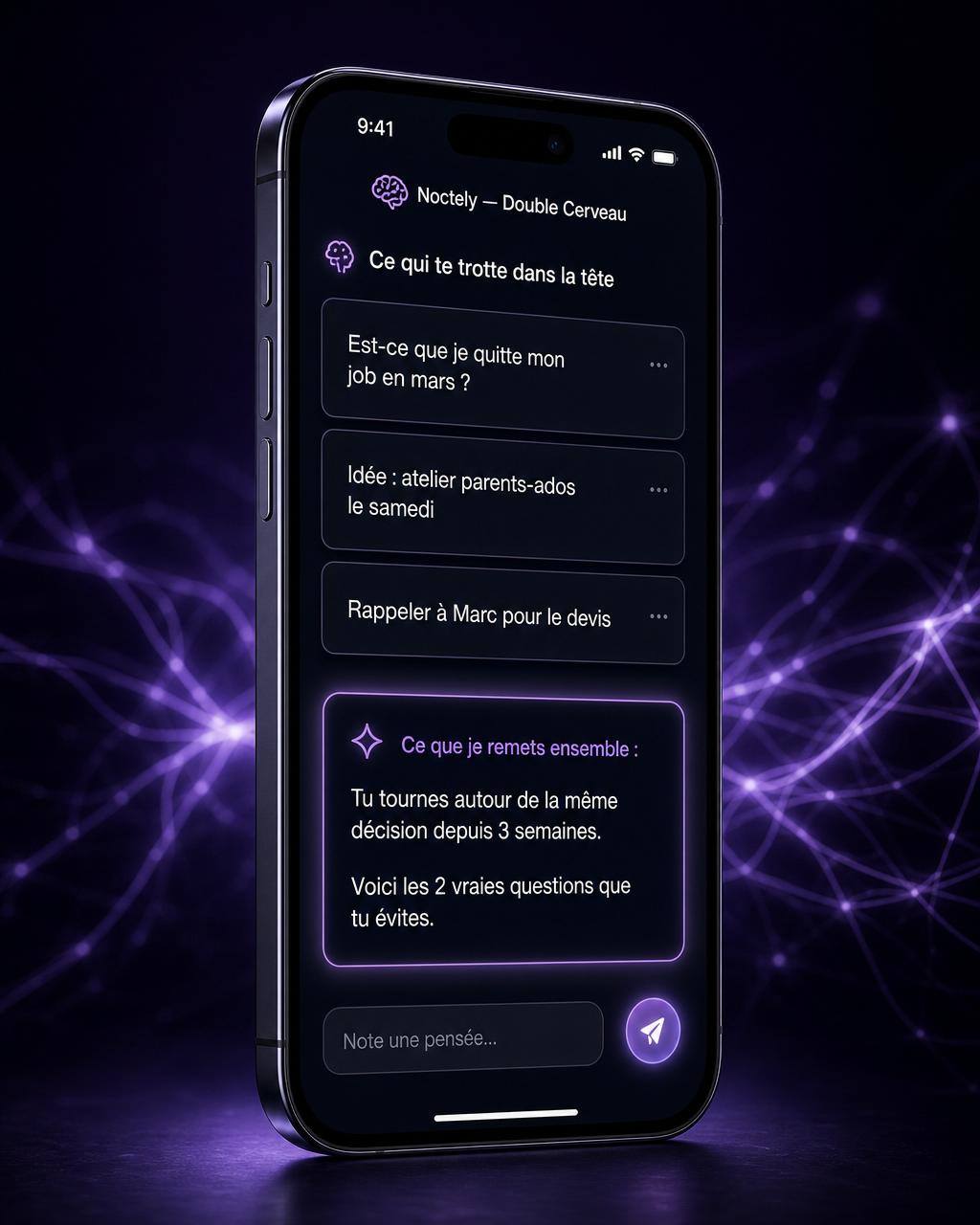 Aperçu de Noctely — Noctely Brain sur iPhone